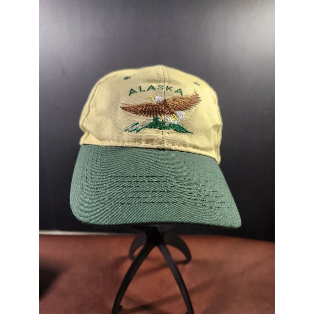 Alaska Hat Bald Eagle Hat Alaska Shirt Company Tan Green Snapback Cap